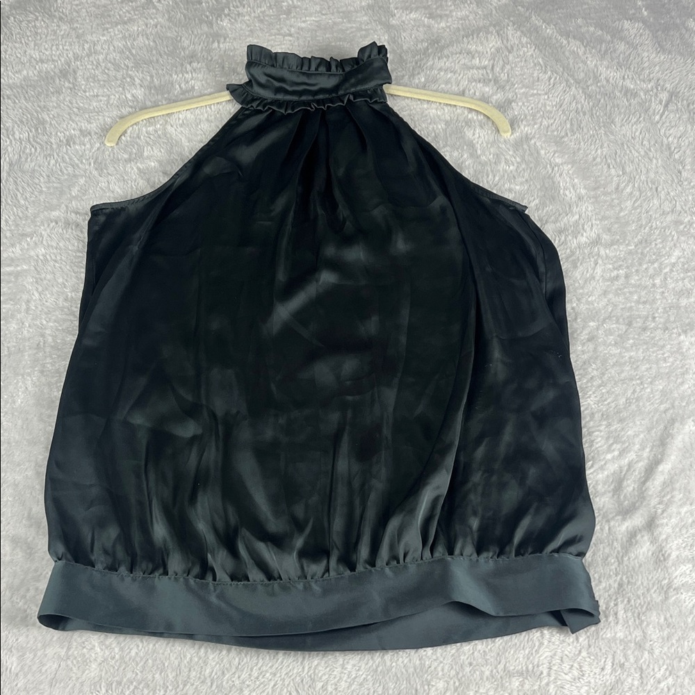 Romeo & Juliet Couture Women's Size Small Charcoal Gray Halter Blouse